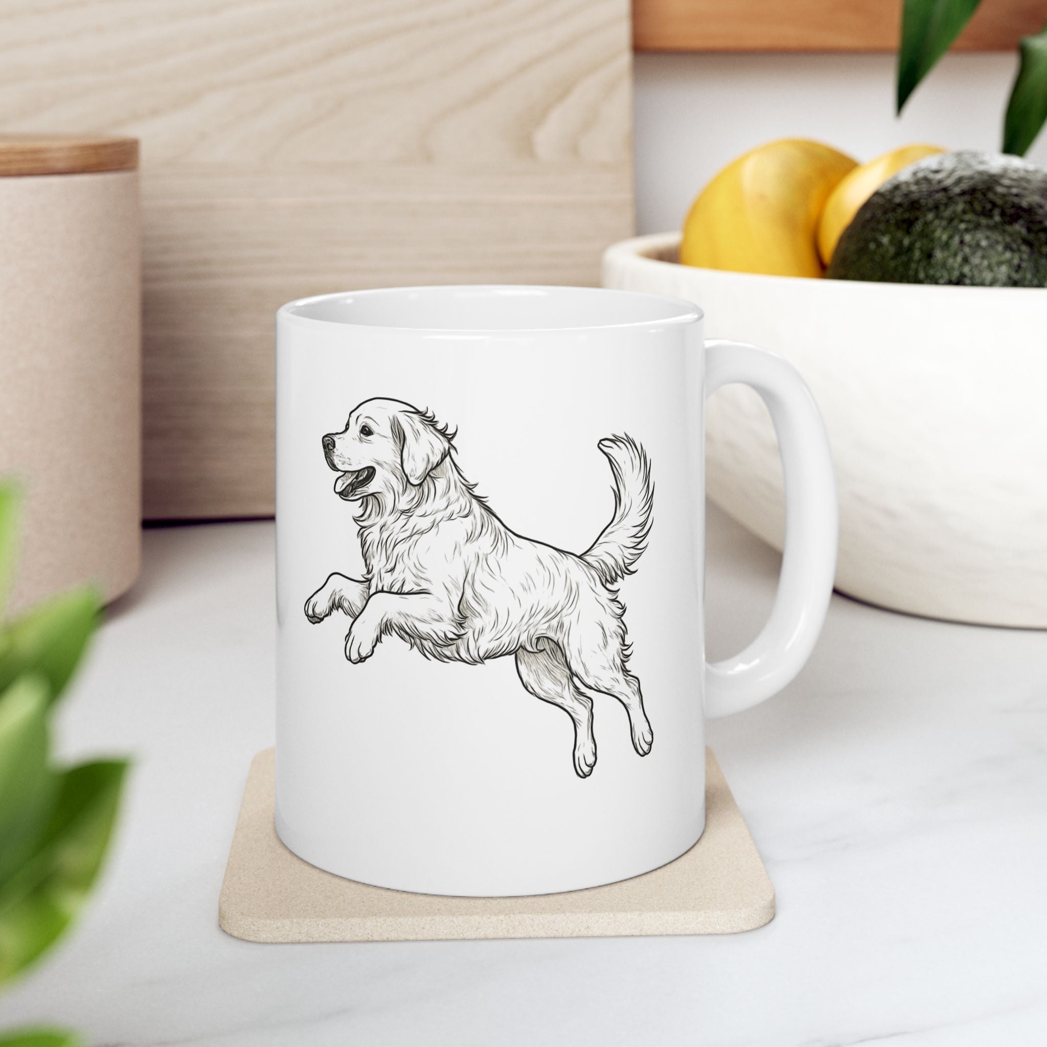 line art mug